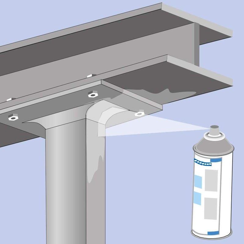 Weicon Zinc Spray Bright Grade 400 ML - Rust Protection, Heat-Resistant Primer for Metal - Image 3